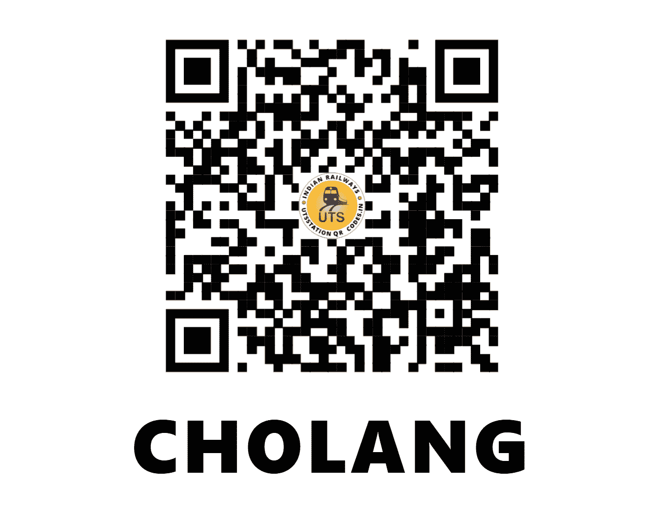 UTS QR Code for CHOLANG - CGH (NR - PUNJAB)