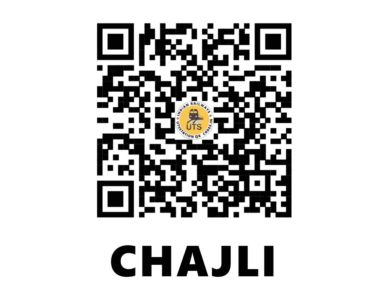 UTS QR Code for CHAJLI - CJL (NR - PUNJAB)