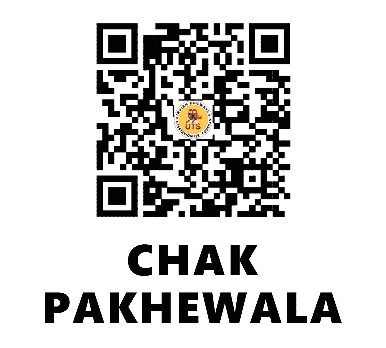 UTS QR Code for CHAK PAKHEWALA - CKA (NR - PUNJAB)