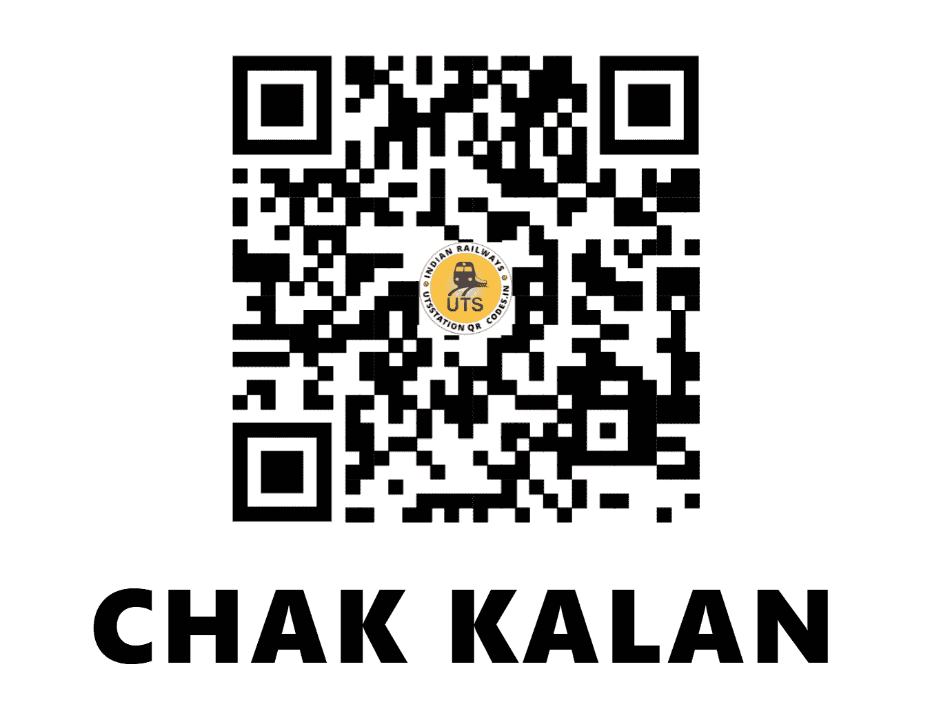 UTS QR Code for CHAK KALAN - CKKN (NR - PUNJAB)