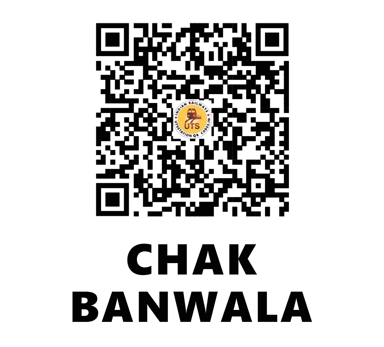 UTS QR Code for CHAK BANWALA - CKLA (NR - PUNJAB)