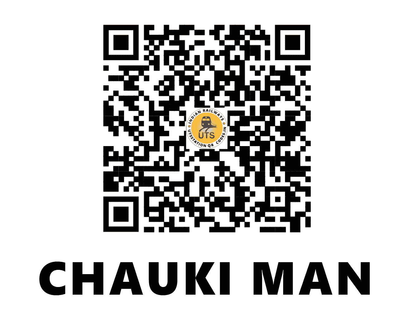 UTS QR Code for CHAUKI MAN - CKM (NR - PUNJAB)