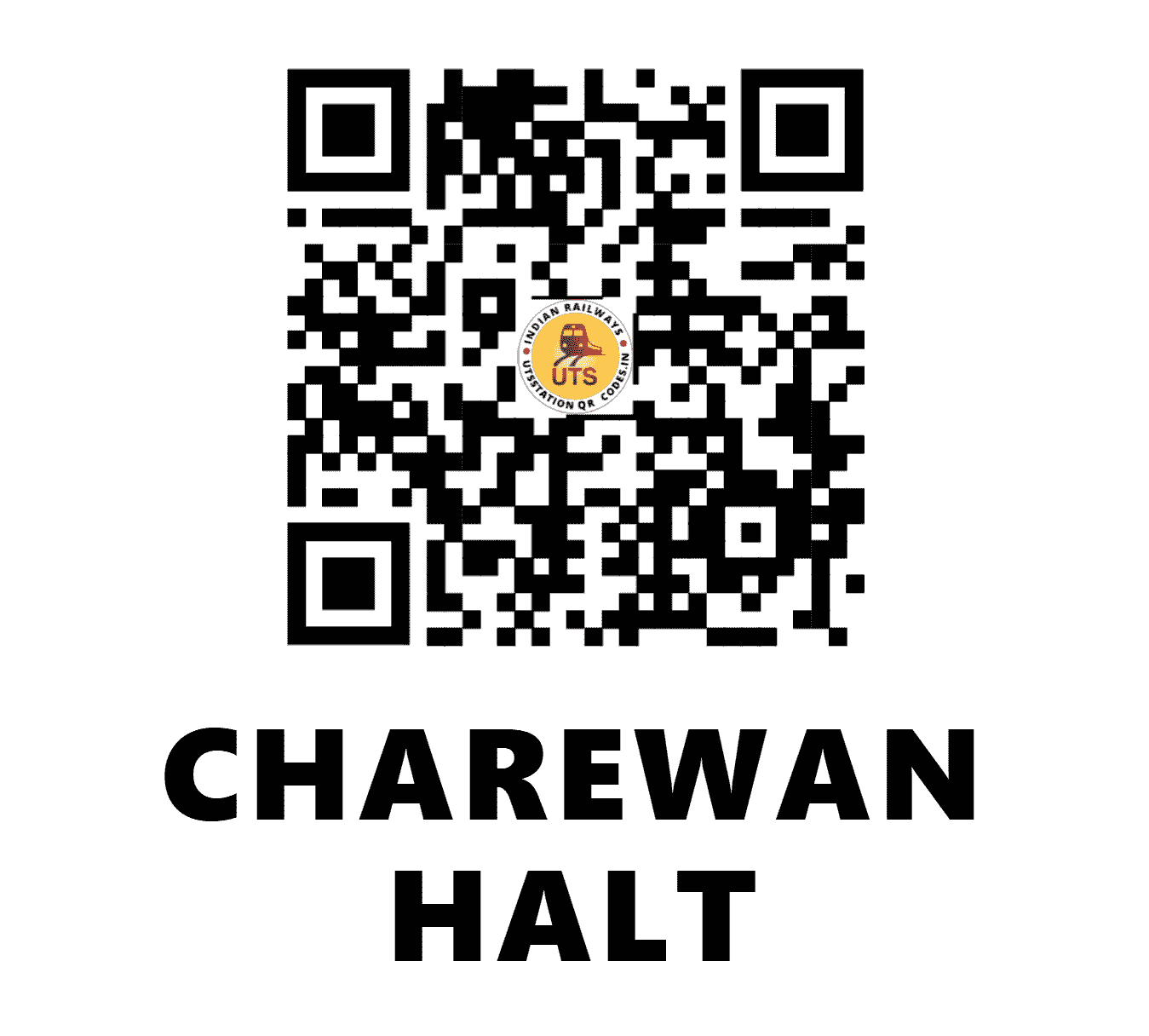 UTS QR Code for CHAREWAN HALT - CWN (NR - PUNJAB)
