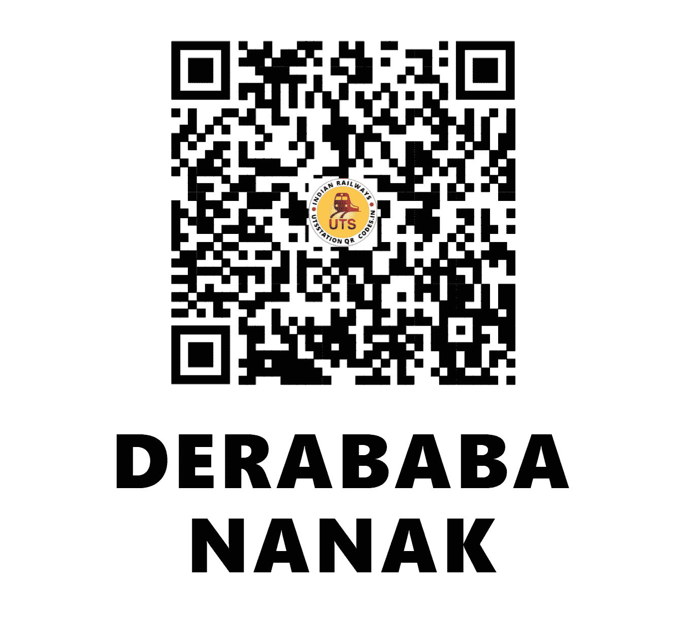 UTS QR Code for DERABABA NANAK - DBNK (NR - PUNJAB)