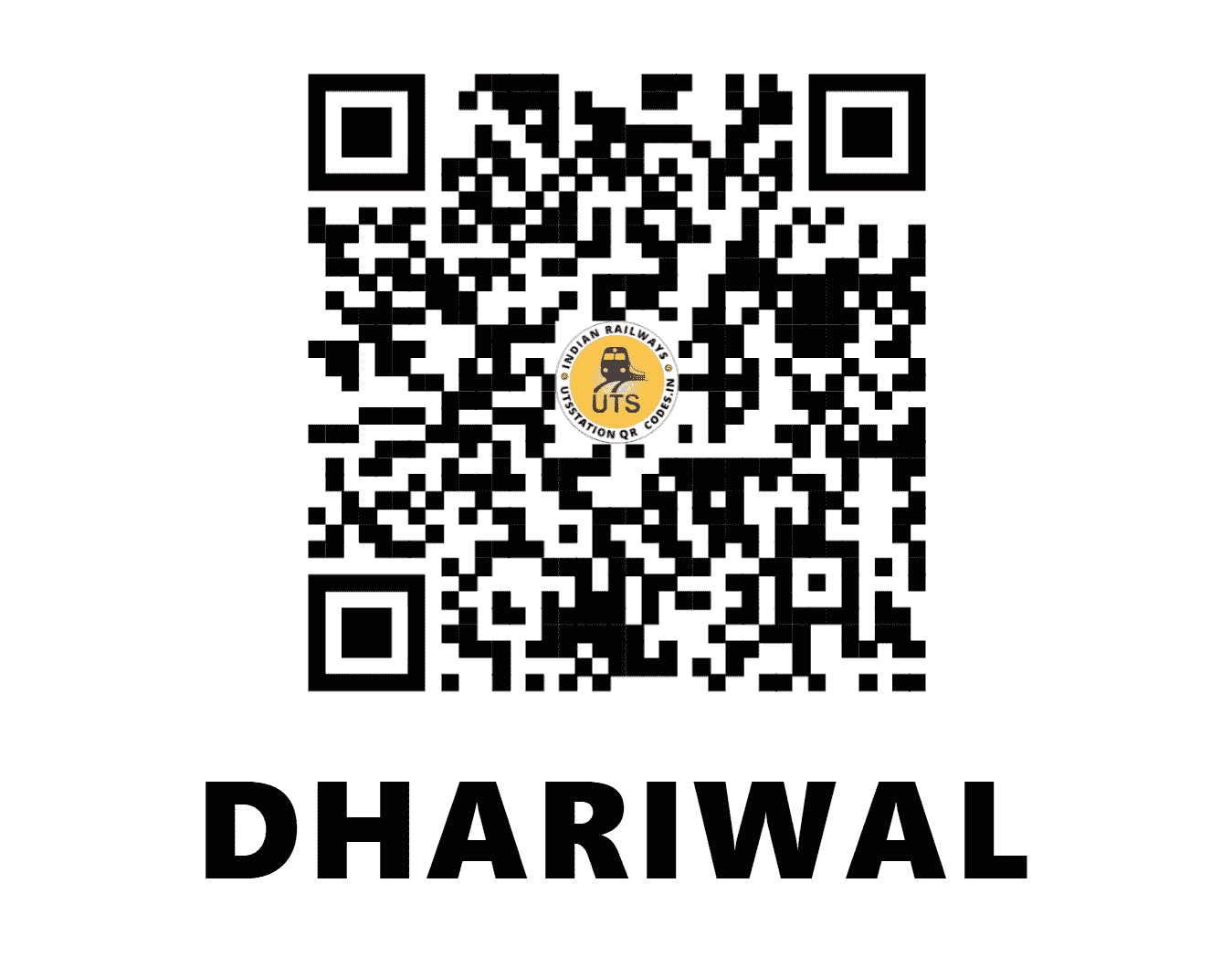 UTS QR Code for DHARIWAL - DHW (NR - PUNJAB)