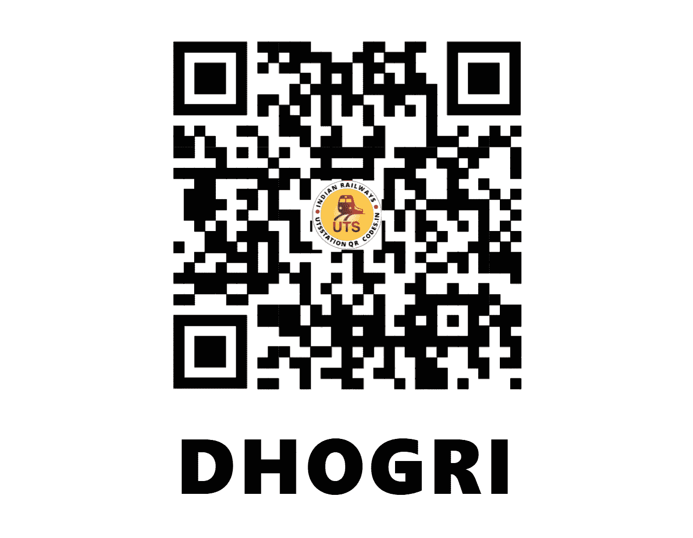 UTS QR Code for DHOGRI - DRE (NR - PUNJAB)