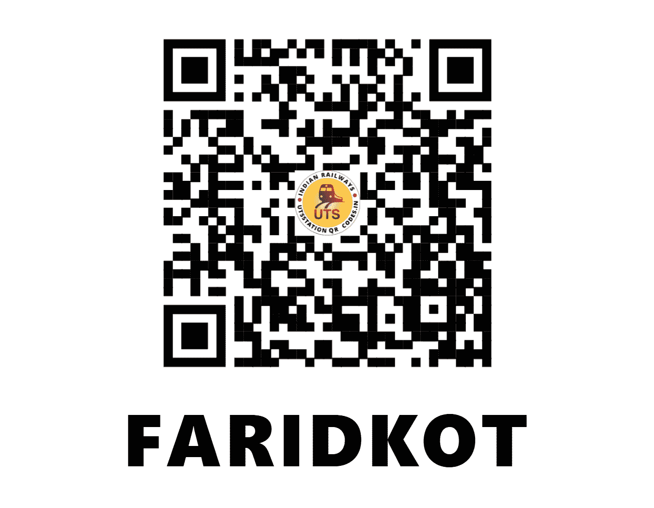 UTS QR Code for FARIDKOT - FDK (NR - PUNJAB)