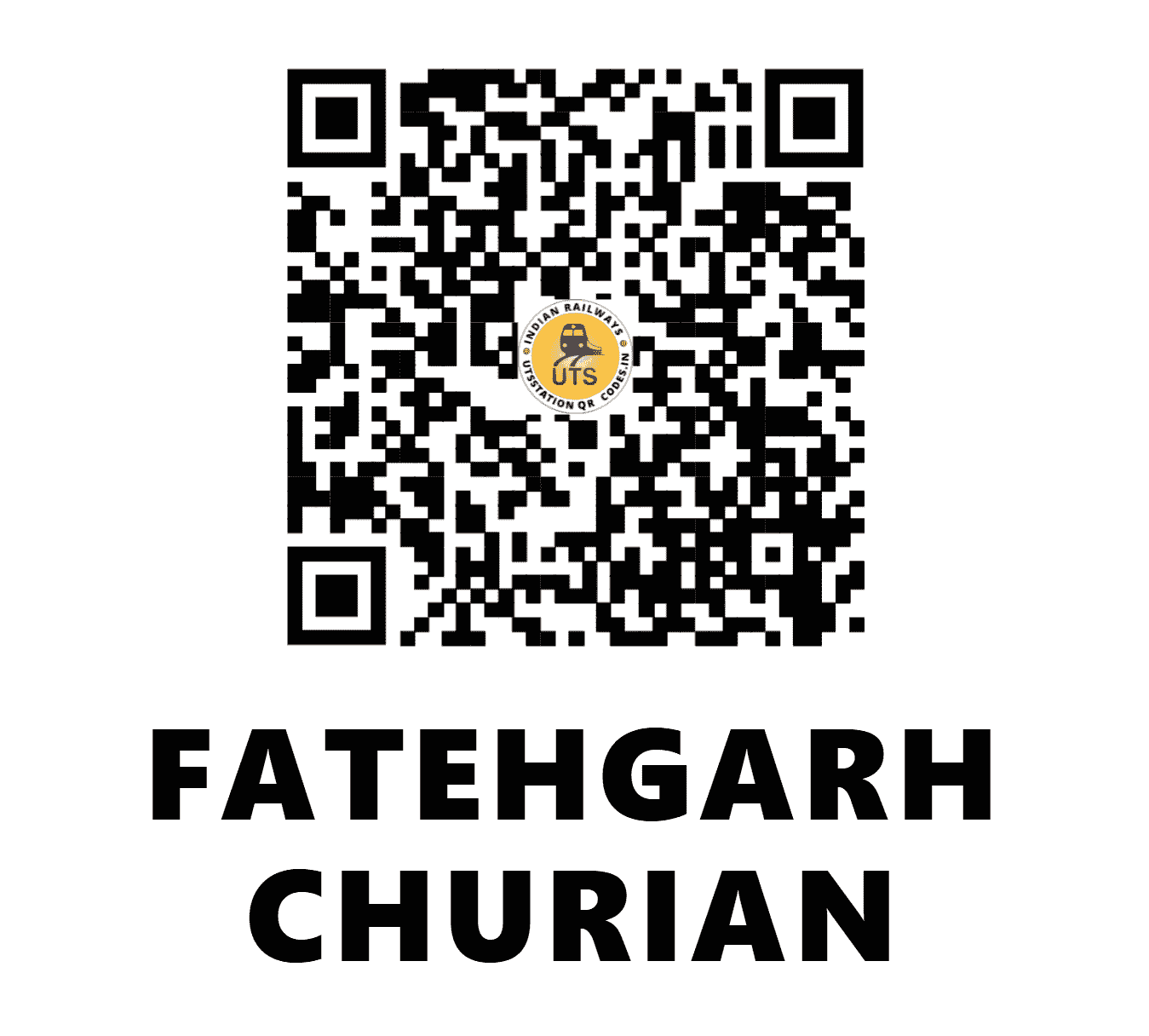 UTS QR Code for FATEHGARH CHURIAN - FGCN (NR - PUNJAB)