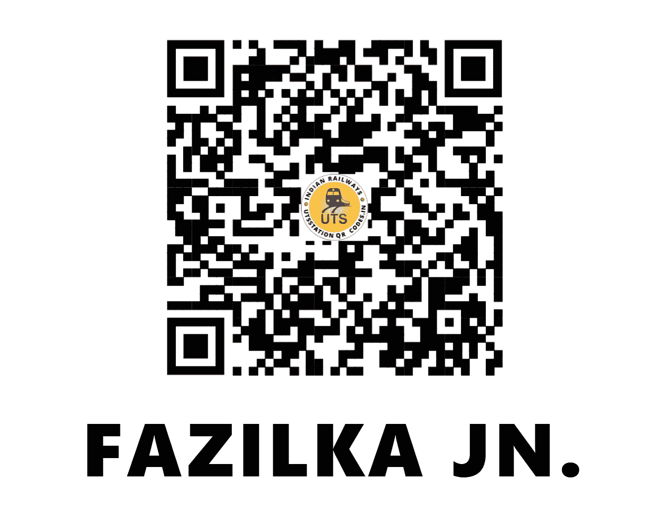 UTS QR Code for FAZILKA JN. - FKA (NR - PUNJAB)