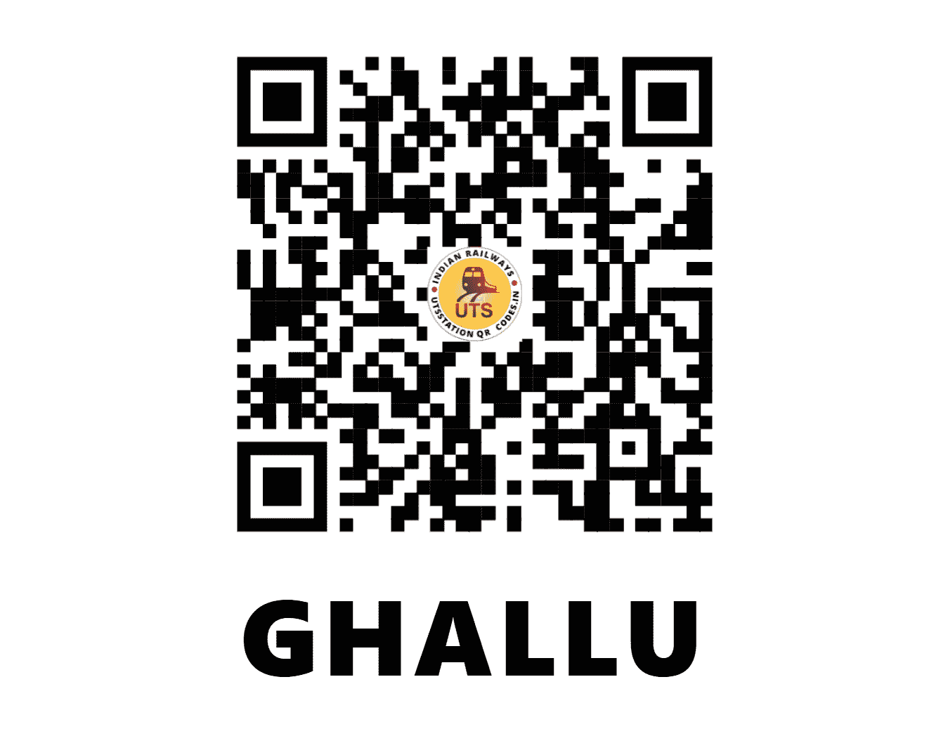UTS QR Code for GHALLU - GHLU (NR - PUNJAB)