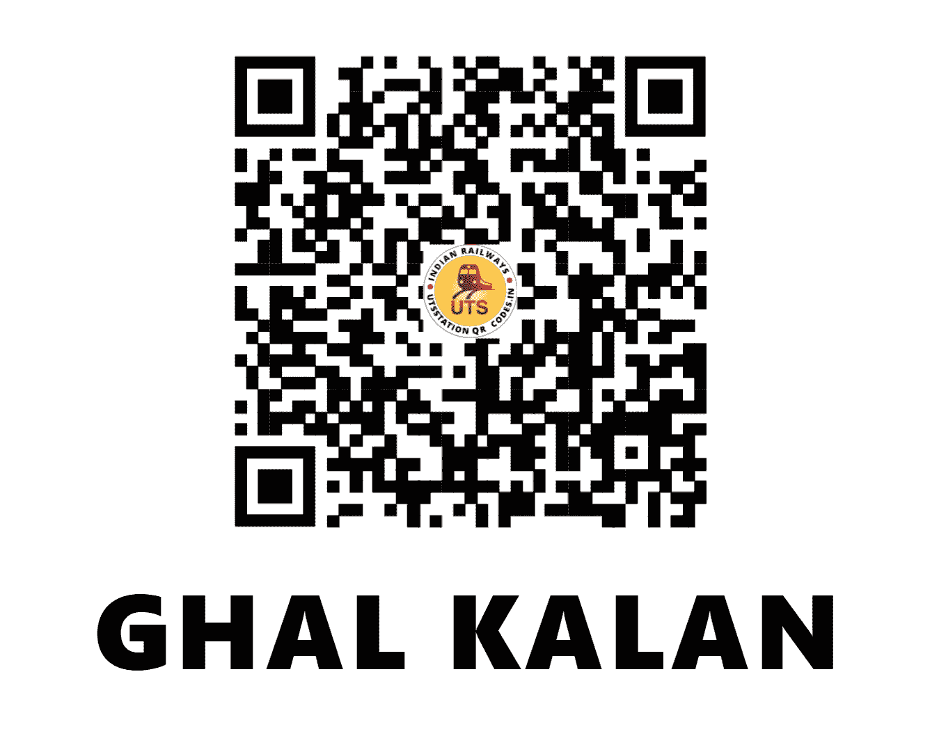 UTS QR Code for GHAL KALAN - GKX (NR - PUNJAB)