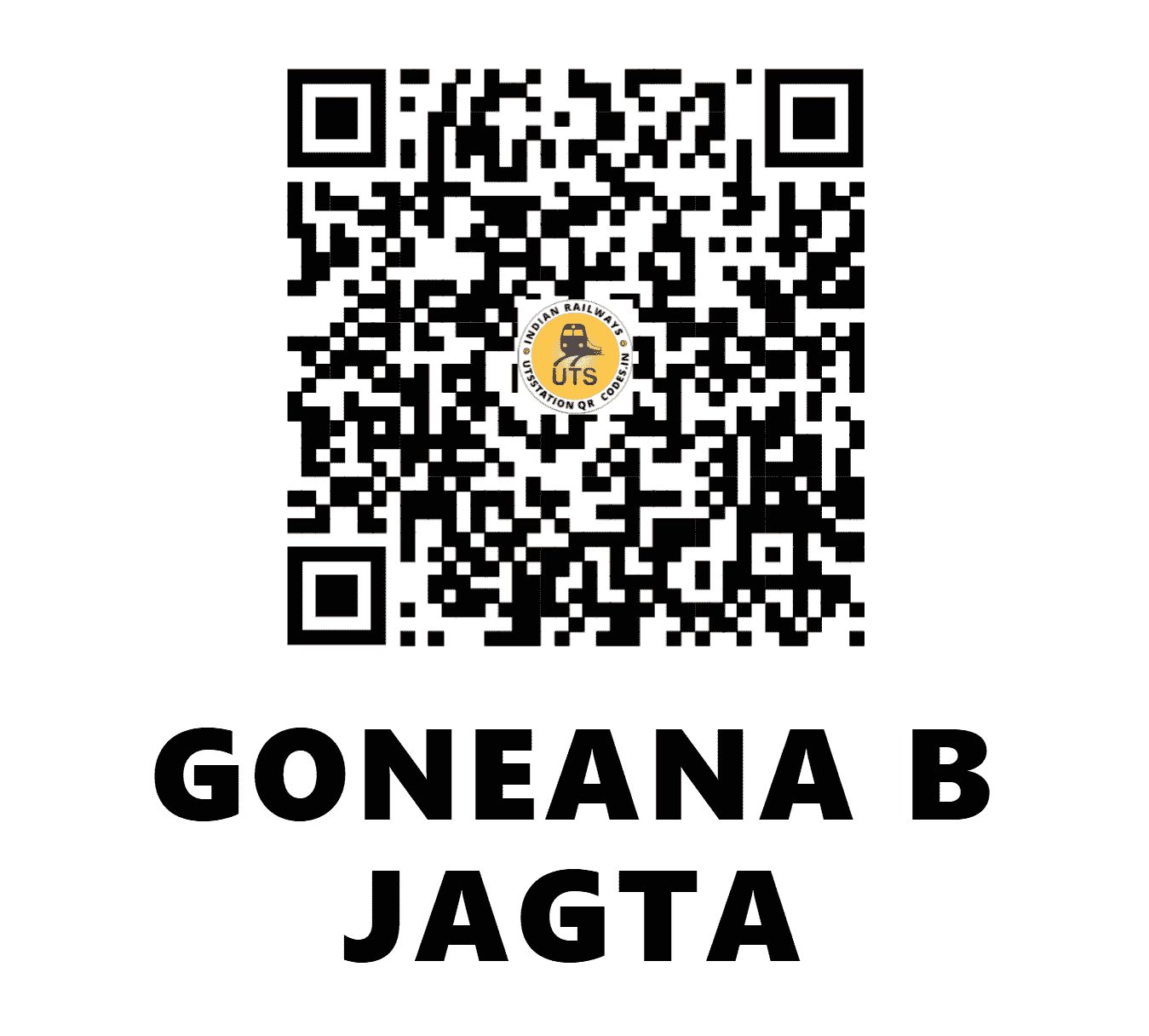 UTS QR Code for GONEANA B JAGTA - GNA (NR - PUNJAB)
