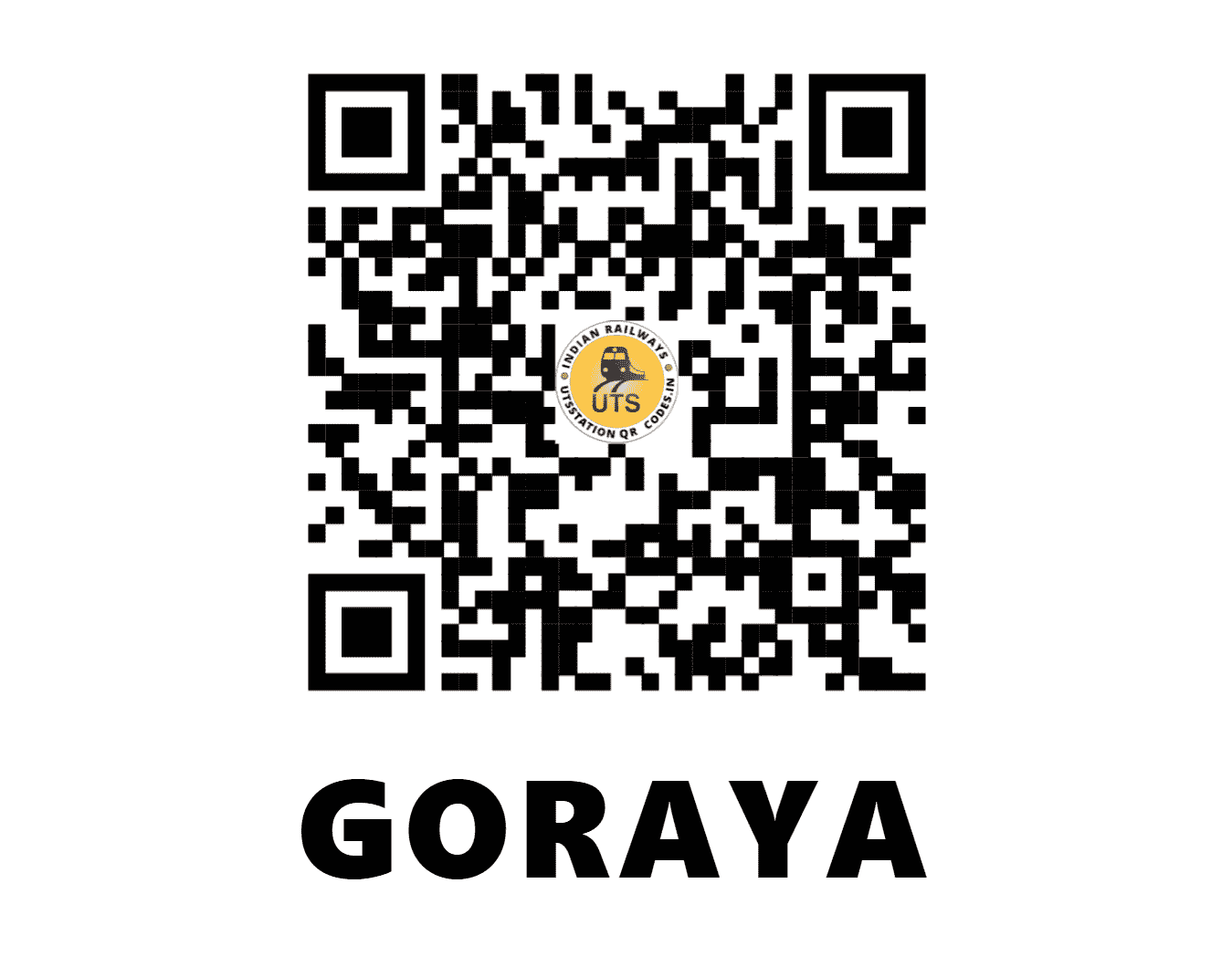 UTS QR Code for GORAYA - GRY (NR - PUNJAB)