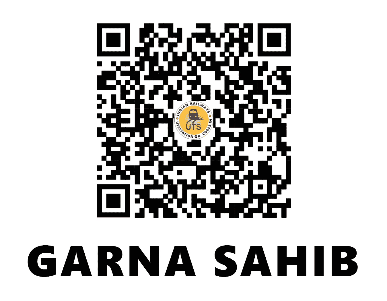 UTS QR Code for GARNA SAHIB - GSB (NR - PUNJAB)