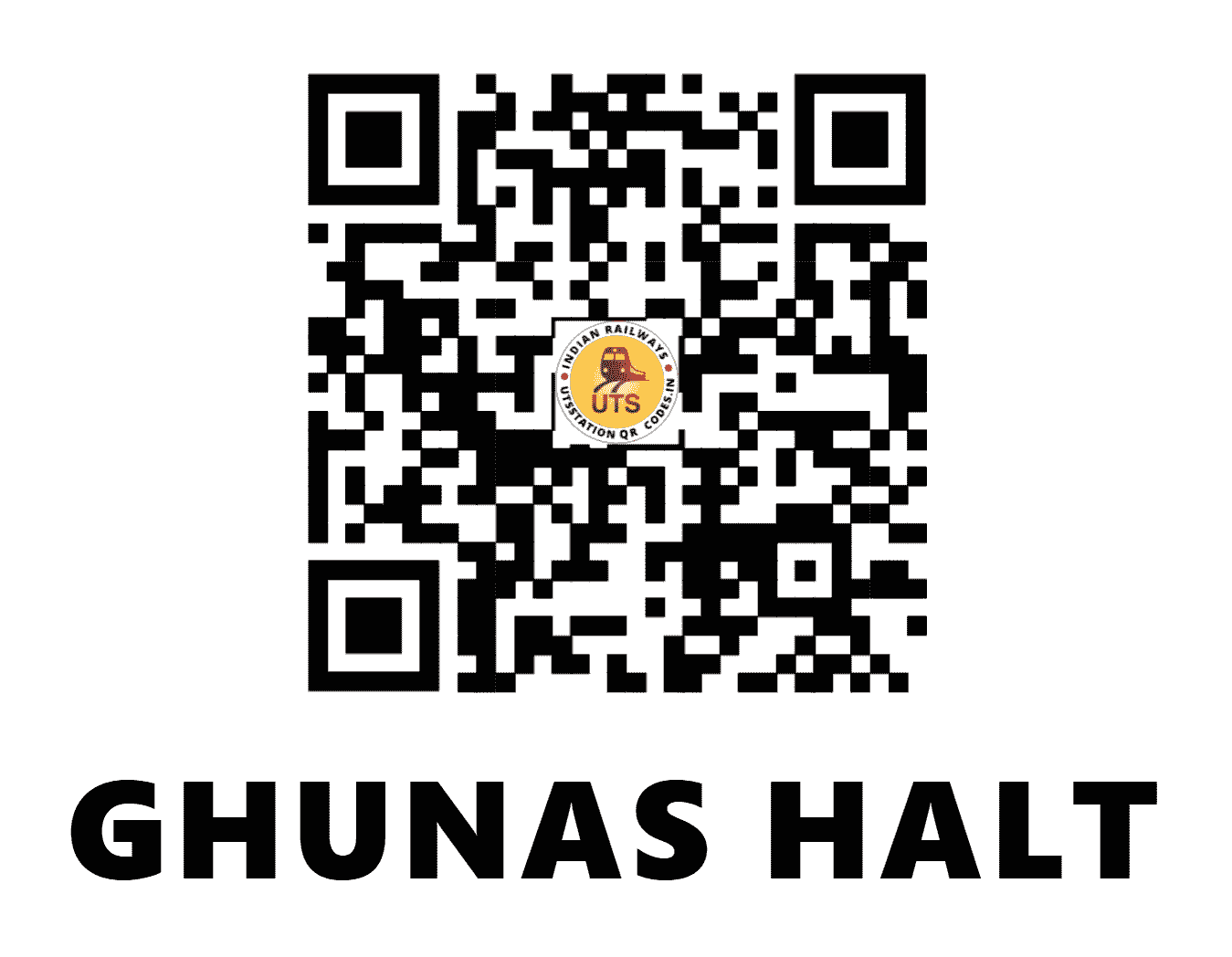 UTS QR Code for GHUNAS HALT - GUNS (NR - PUNJAB)