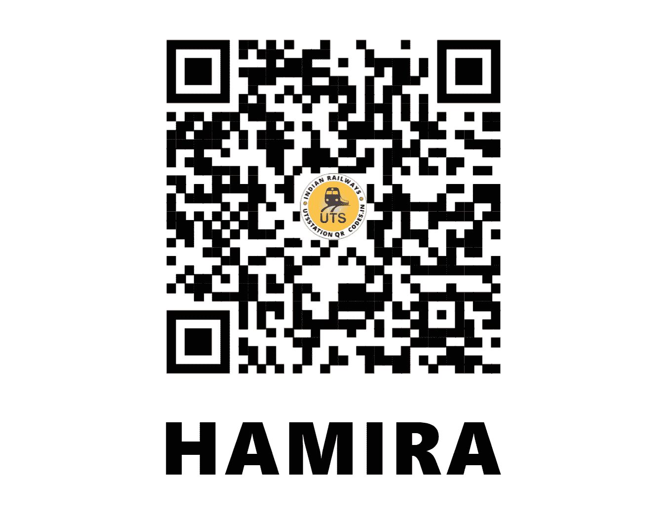 UTS QR Code for HAMIRA - HMR (NR - PUNJAB)