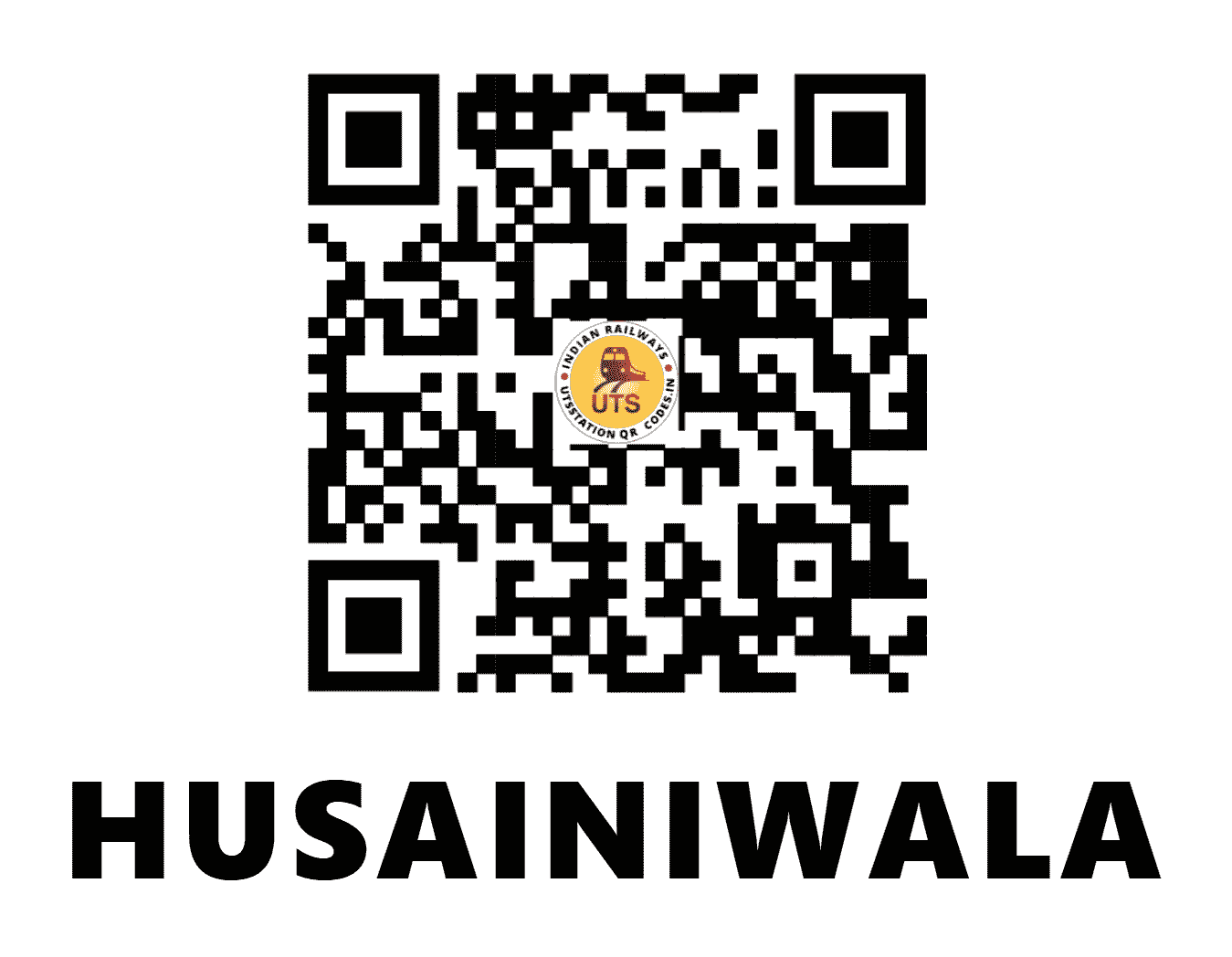 UTS QR Code for HUSAINIWALA - HSW (NR - PUNJAB)
