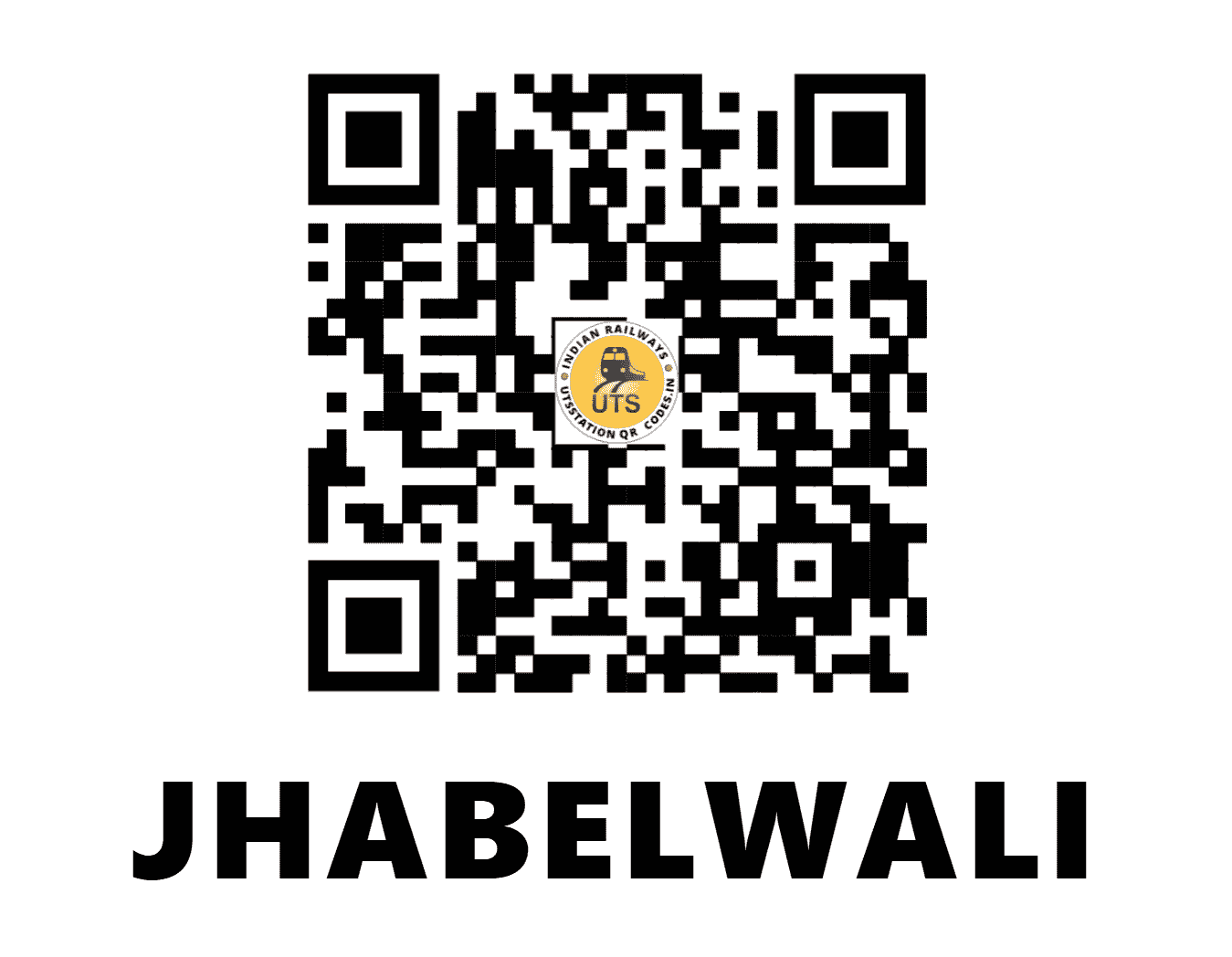 UTS QR Code for JHABELWALI - JBW (NR - PUNJAB)