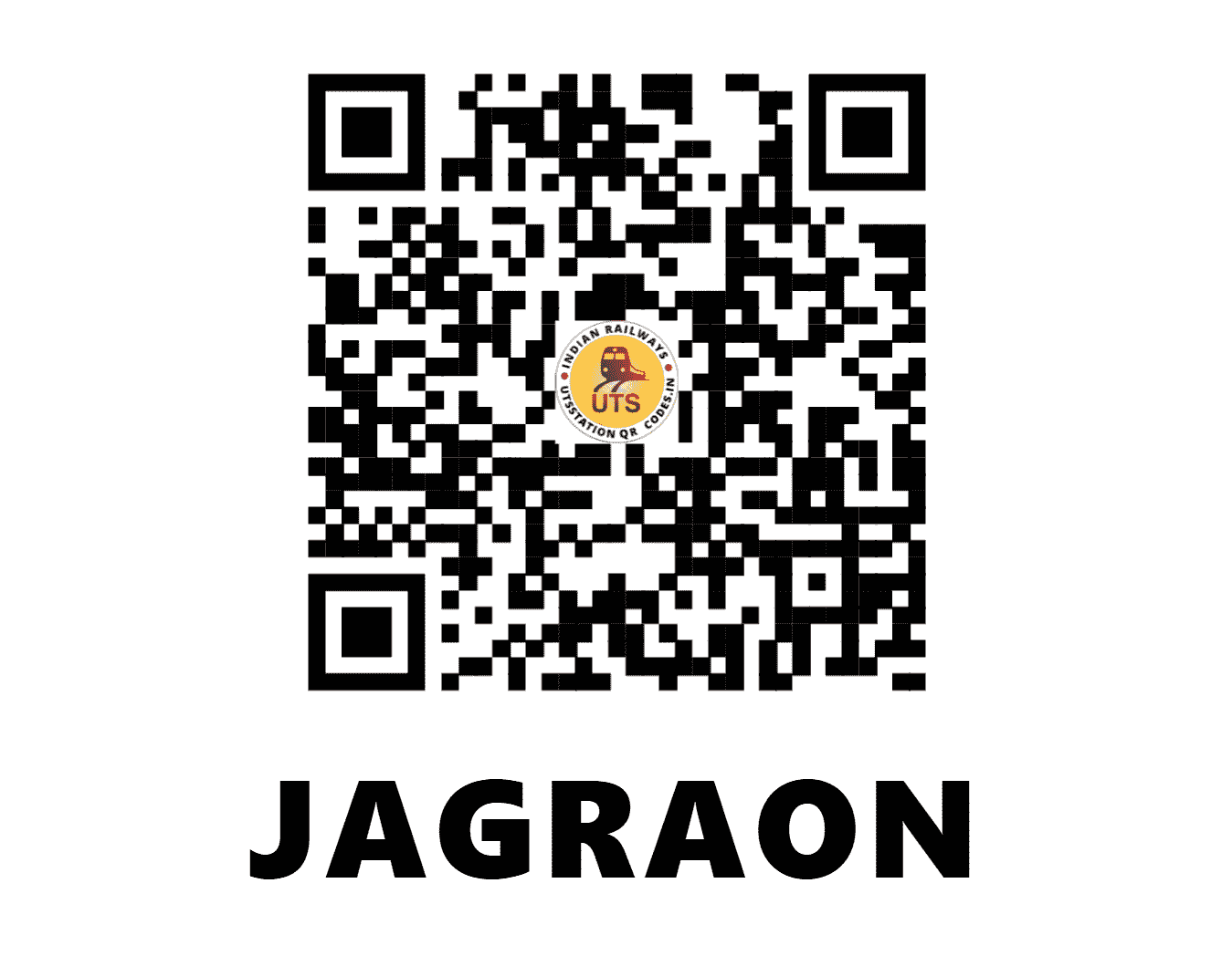 UTS QR Code for JAGRAON - JGN (NR - PUNJAB)