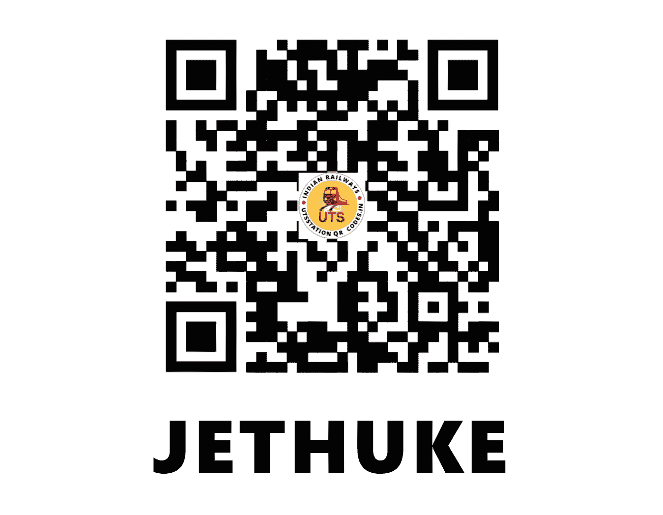 UTS QR Code for JETHUKE - JHK (NR - PUNJAB)