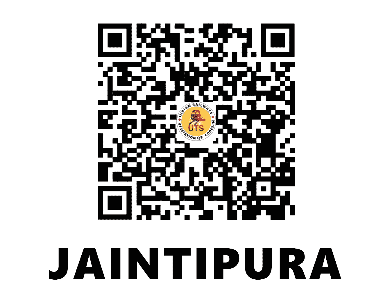 UTS QR Code for JAINTIPURA - JNT (NR - PUNJAB)