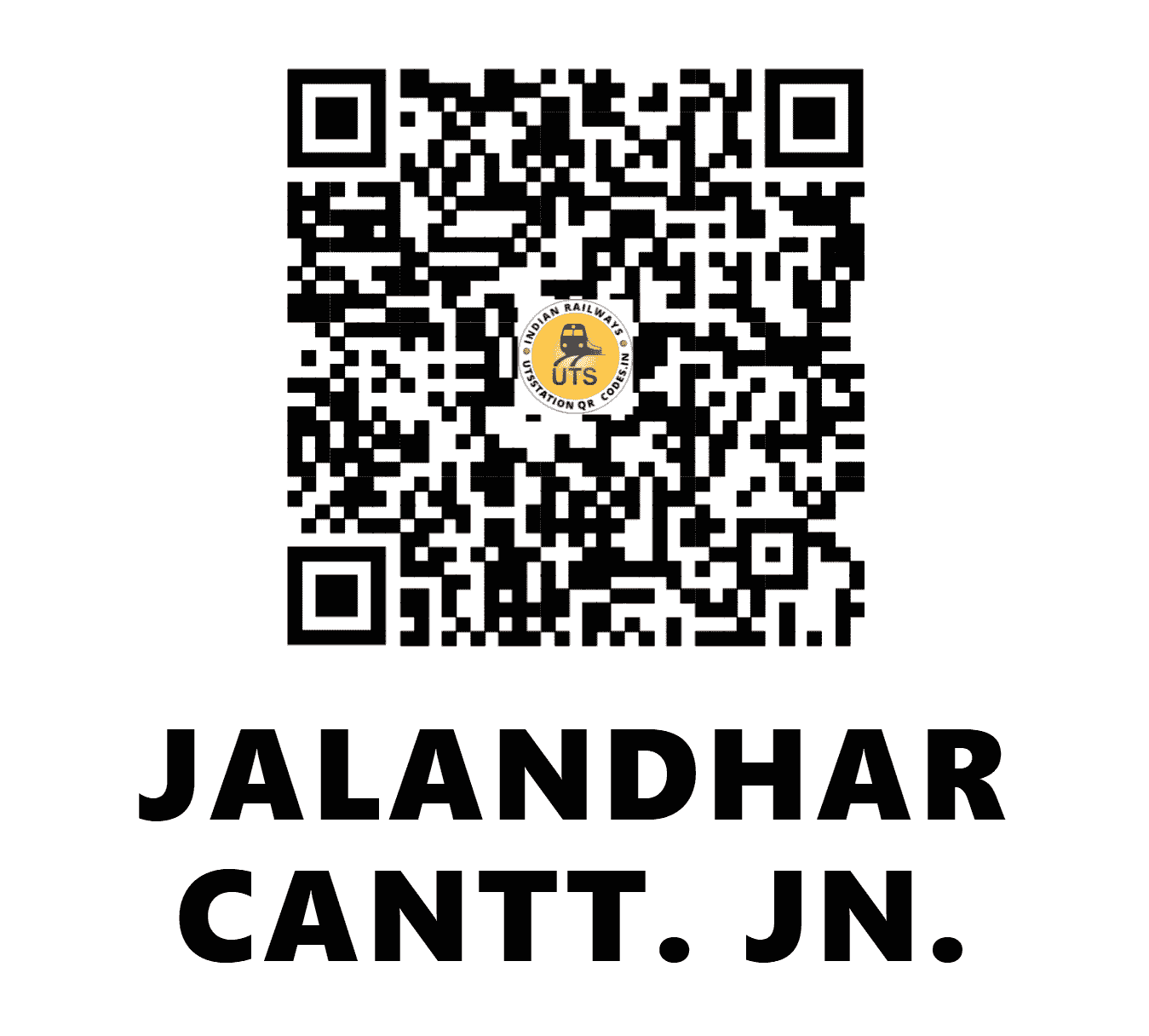 UTS QR Code for JALANDHAR CANTT. JN. - JRC (NR - PUNJAB)