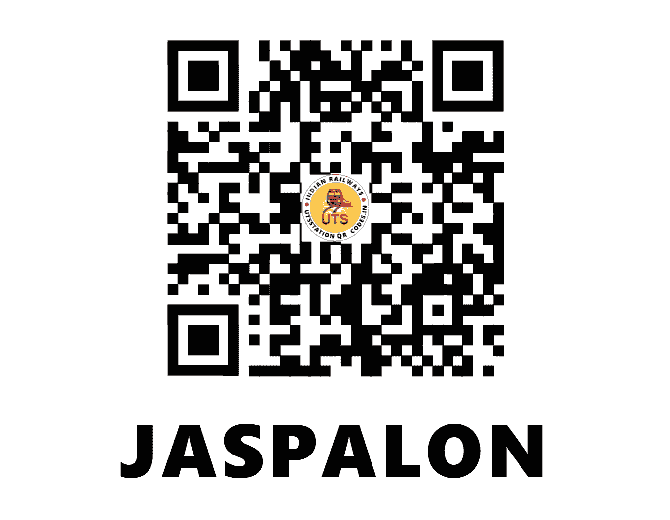 UTS QR Code for JASPALON - JSPN (NR - PUNJAB)