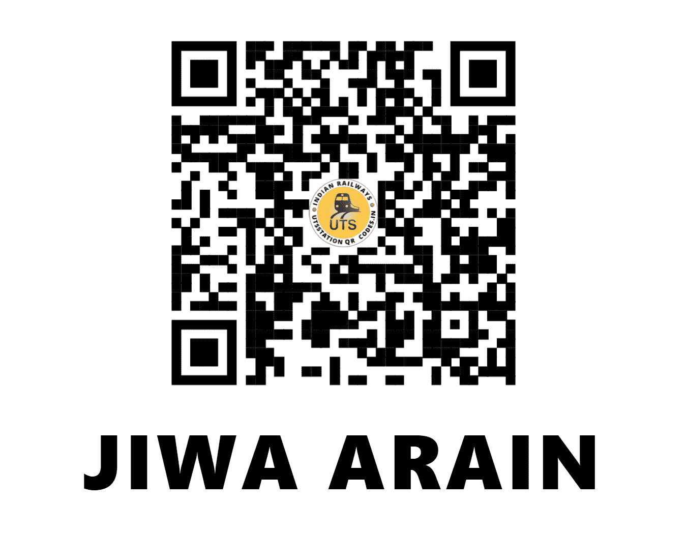 UTS QR Code for JIWA ARAIN - JWN (NR - PUNJAB)
