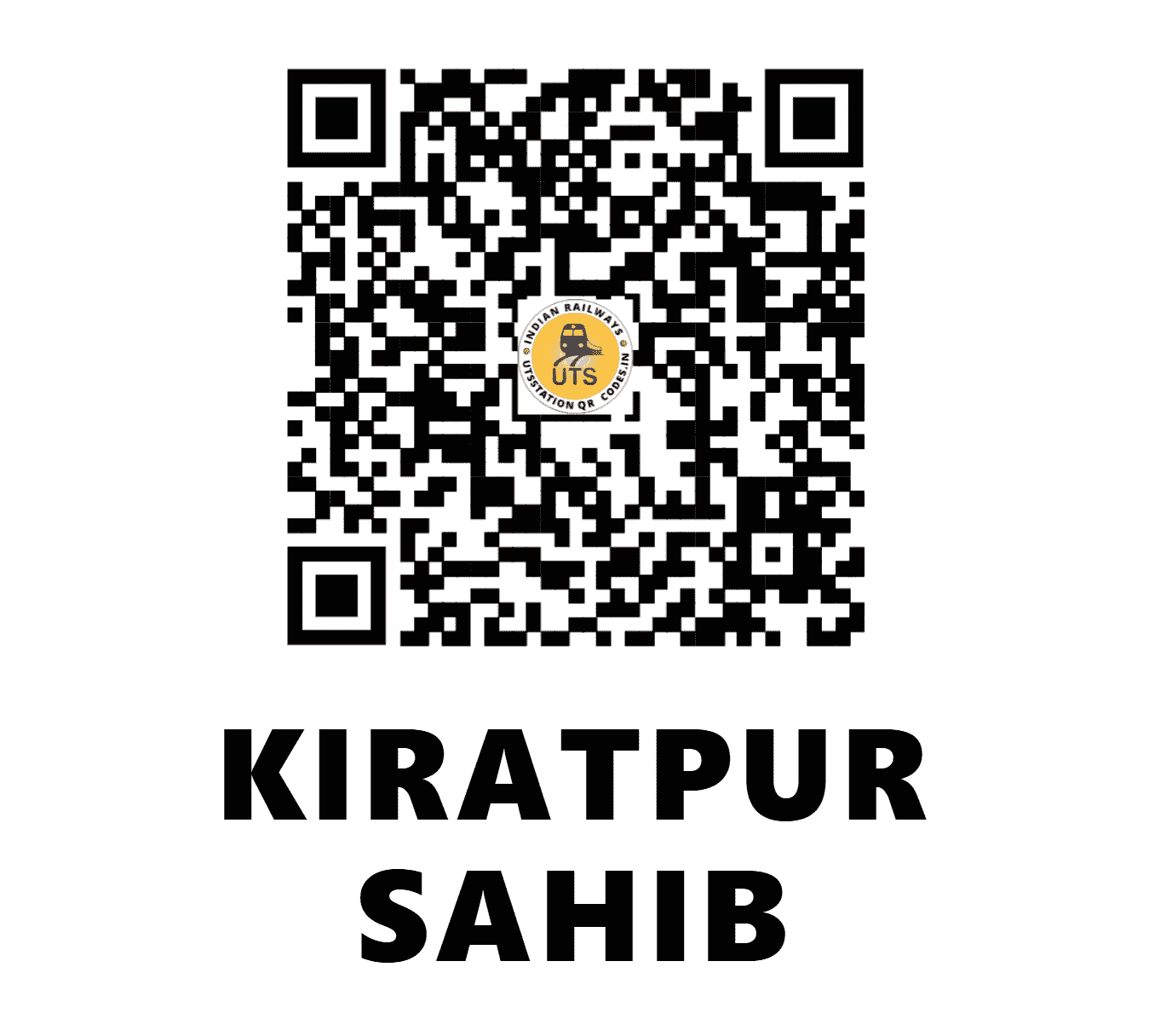 UTS QR Code for KIRATPUR SAHIB - KART (NR - PUNJAB)