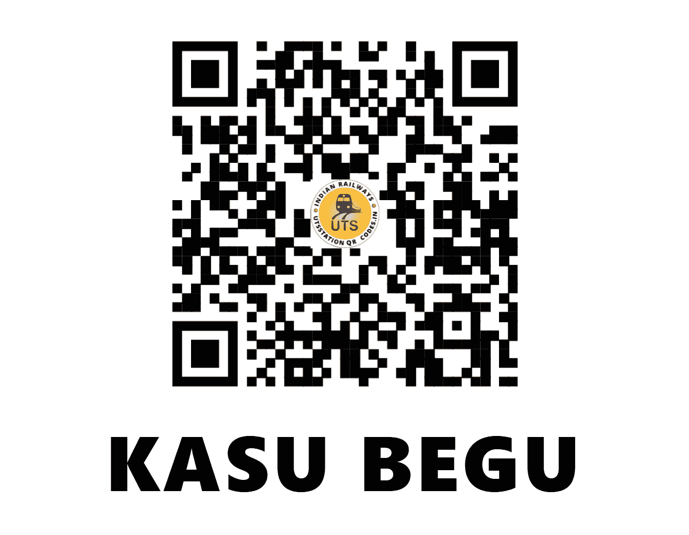 UTS QR Code for KASU BEGU - KBU (NR - PUNJAB)