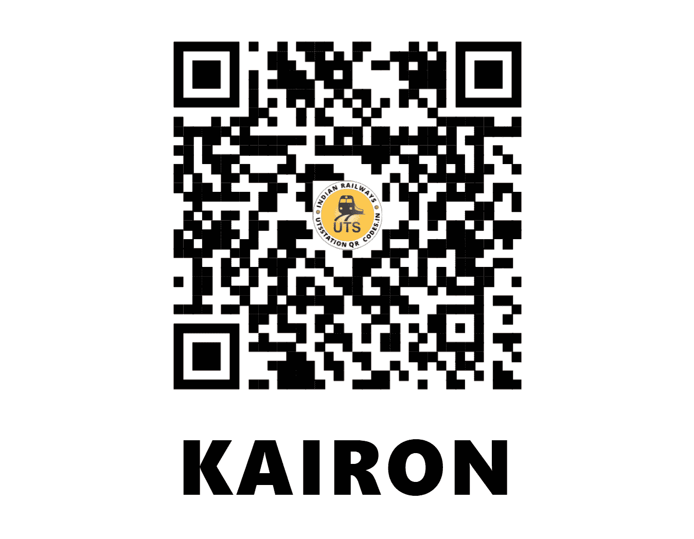 UTS QR Code for KAIRON - KCZ (NR - PUNJAB)