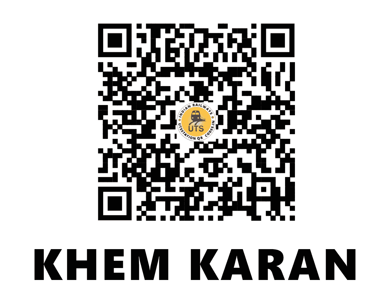 UTS QR Code for KHEM KARAN - KEMK (NR - PUNJAB)