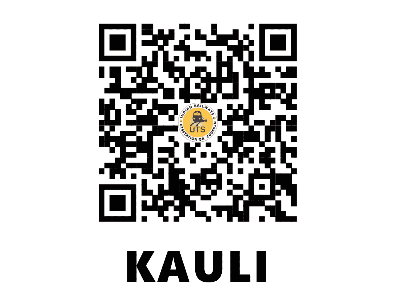 UTS QR Code for KAULI - KLI (NR - PUNJAB)