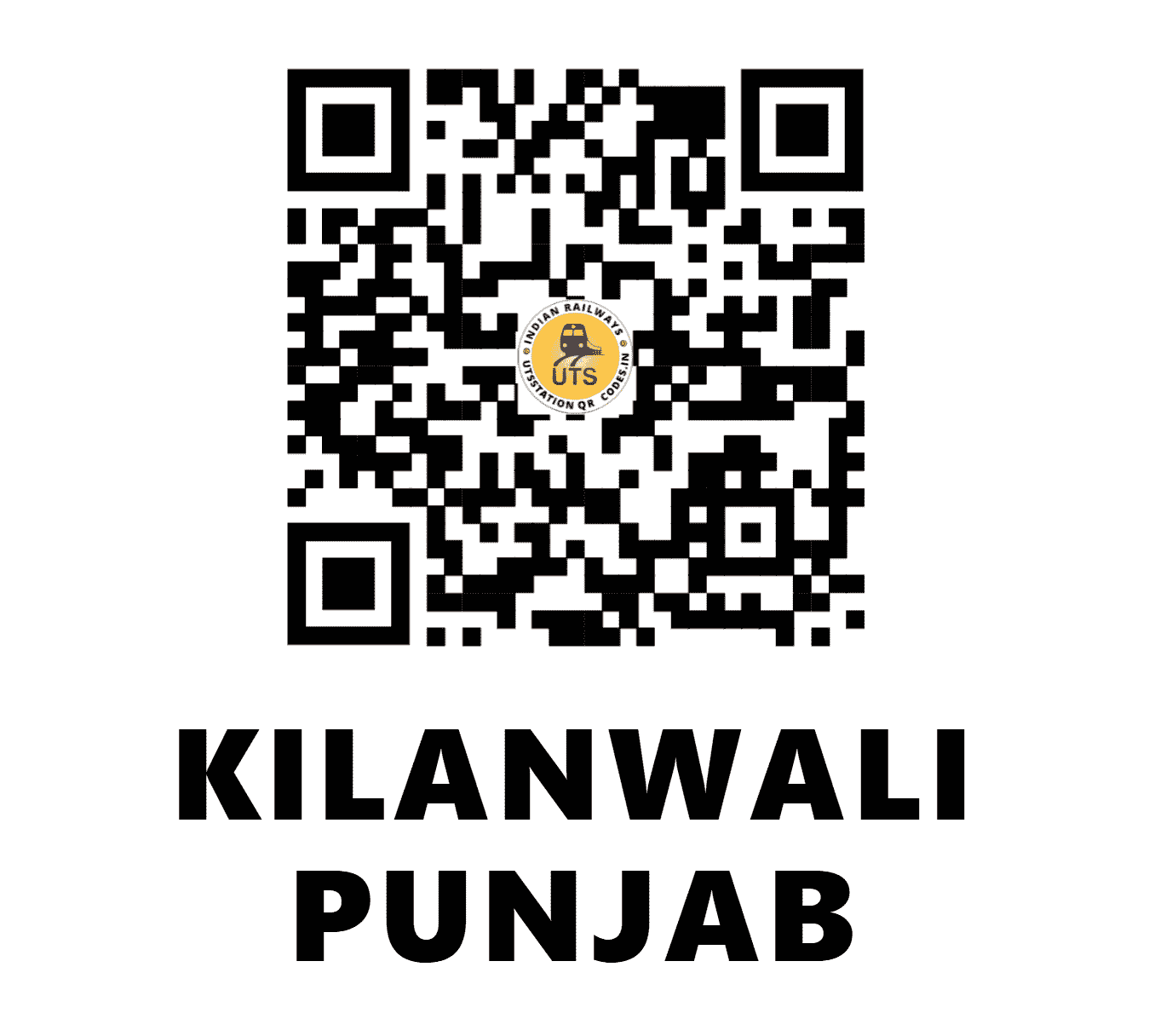UTS QR Code for KILANWALI PUNJAB - KLWL (NR - PUNJAB)