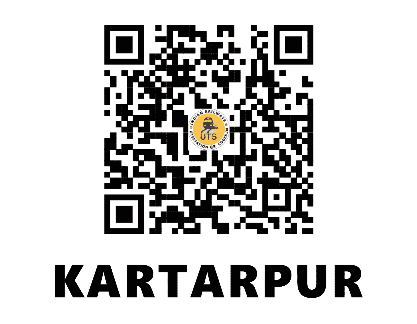 UTS QR Code for KARTARPUR - KRE (NR - PUNJAB)