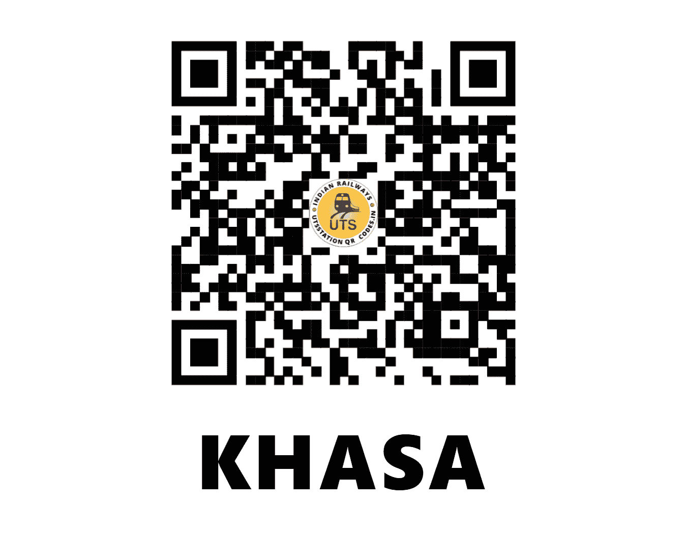 UTS QR Code for KHASA - KSA (NR - PUNJAB)