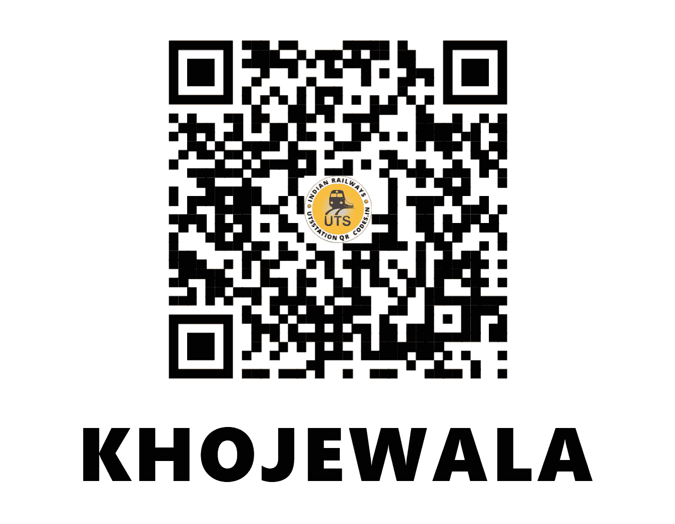 UTS QR Code for KHOJEWALA - KWJ (NR - PUNJAB)