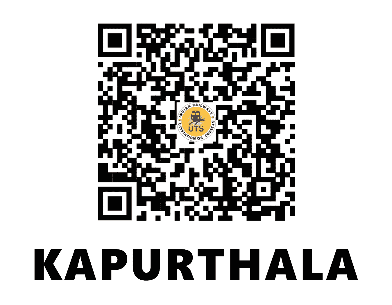 UTS QR Code for KAPURTHALA - KXH (NR - PUNJAB)