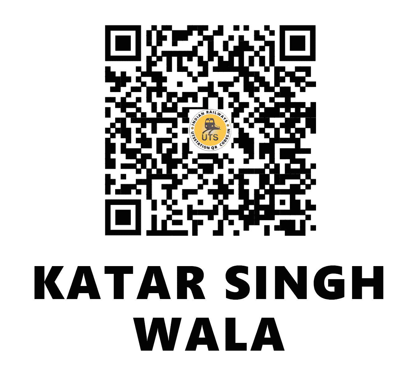 UTS QR Code for KATAR SINGH WALA - KZW (NR - PUNJAB)