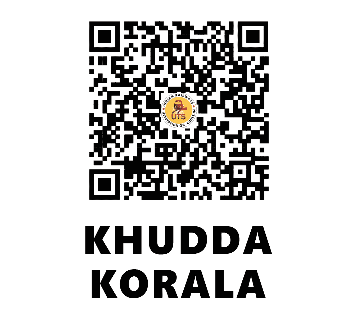 UTS QR Code for KHUDDA KORALA - KZX (NR - PUNJAB)