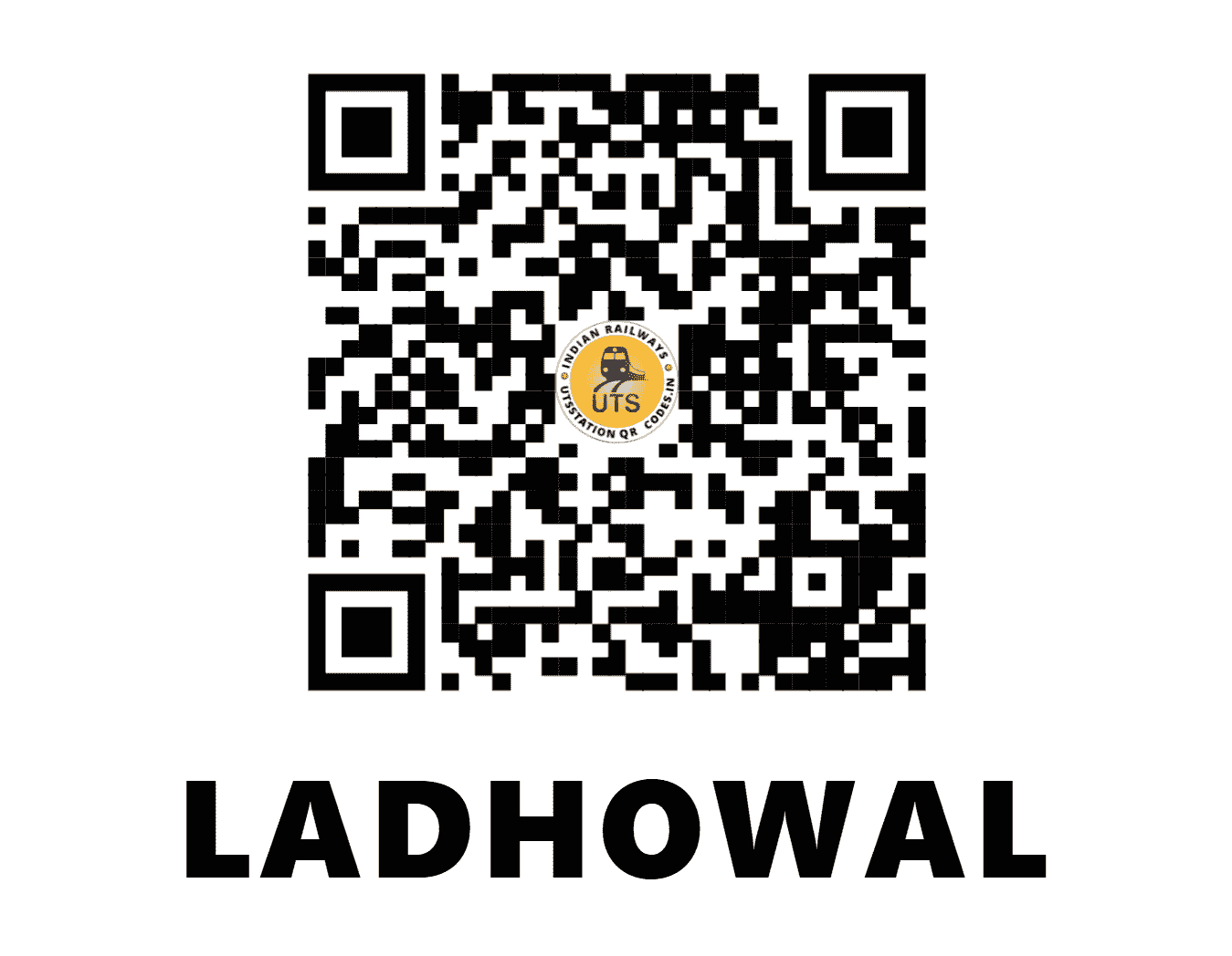 UTS QR Code for LADHOWAL - LDW (NR - PUNJAB)