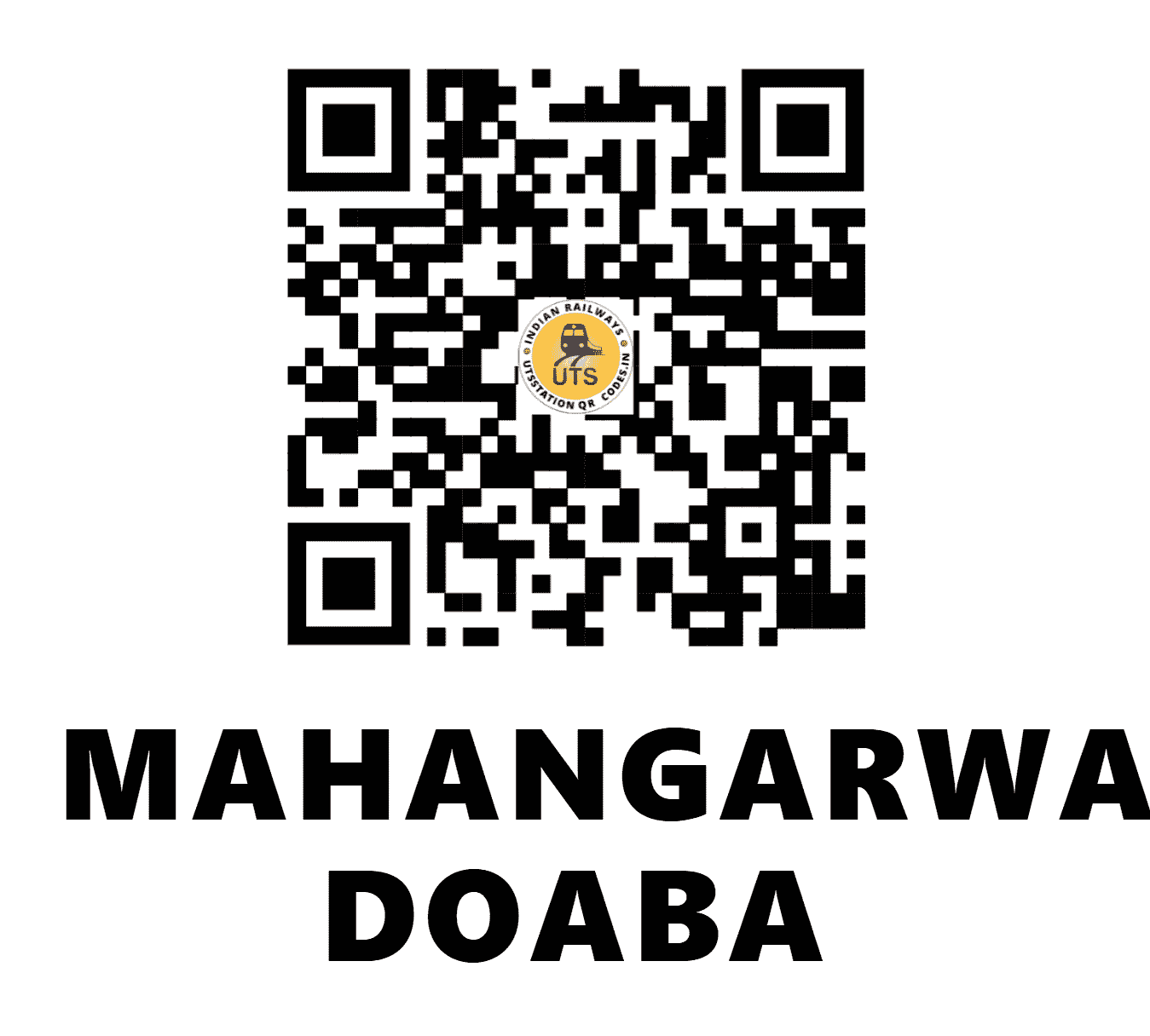 UTS QR Code for MAHANGARWAL DOABA - MGWD (NR - PUNJAB)