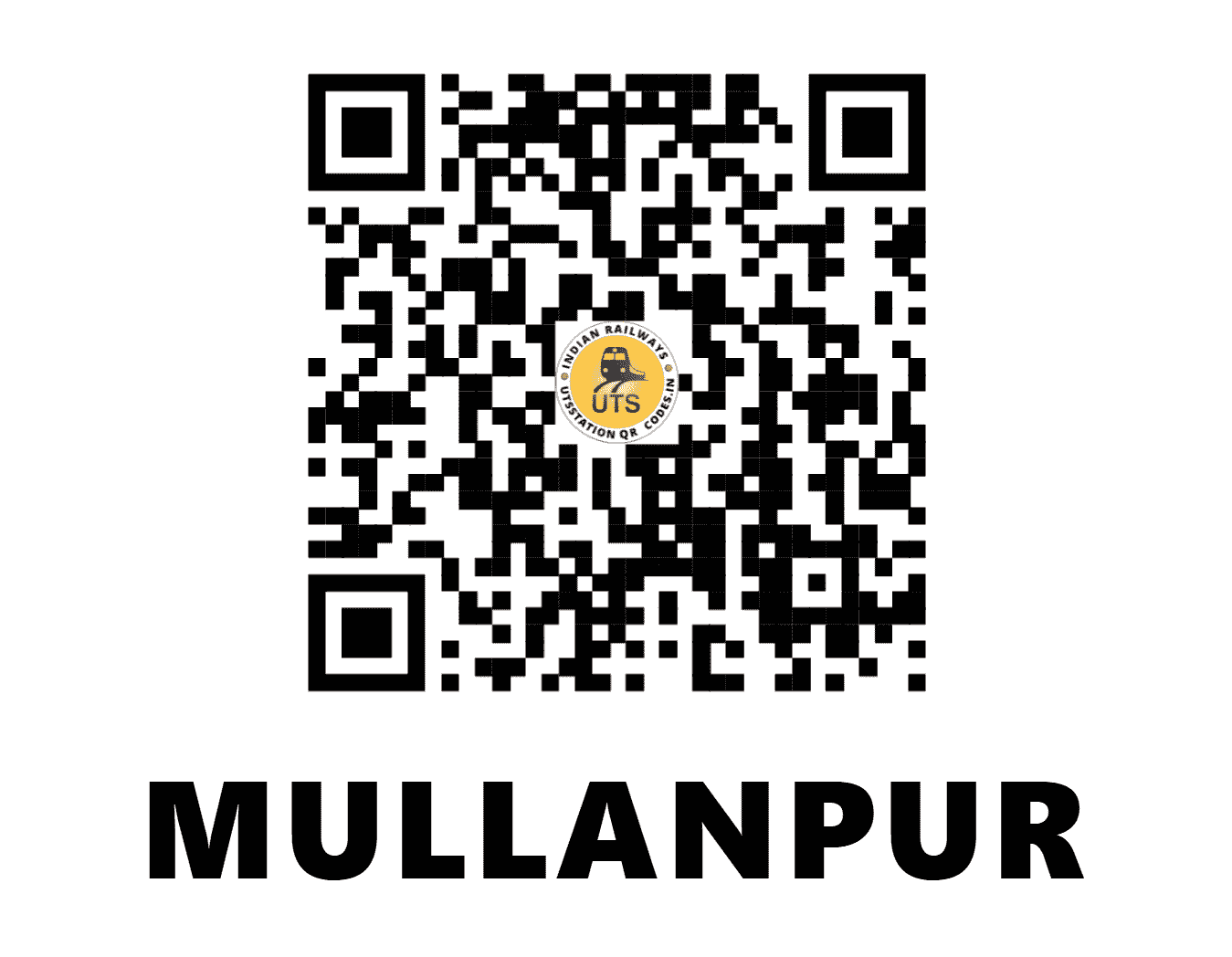 UTS QR Code for MULLANPUR - MLX (NR - PUNJAB)