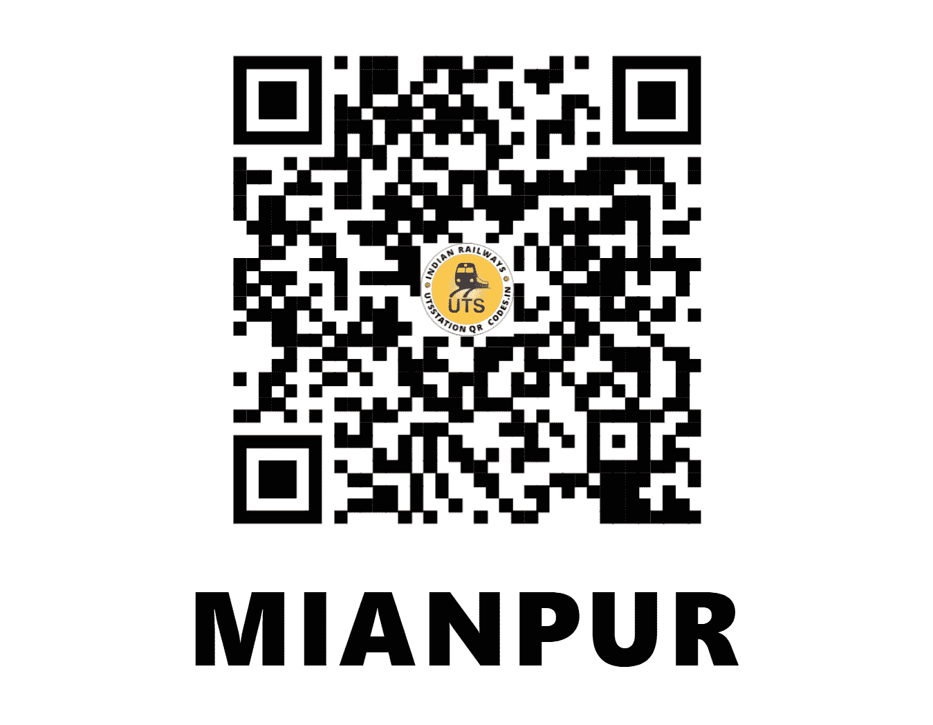 UTS QR Code for MIANPUR - MNPR (NR - PUNJAB)