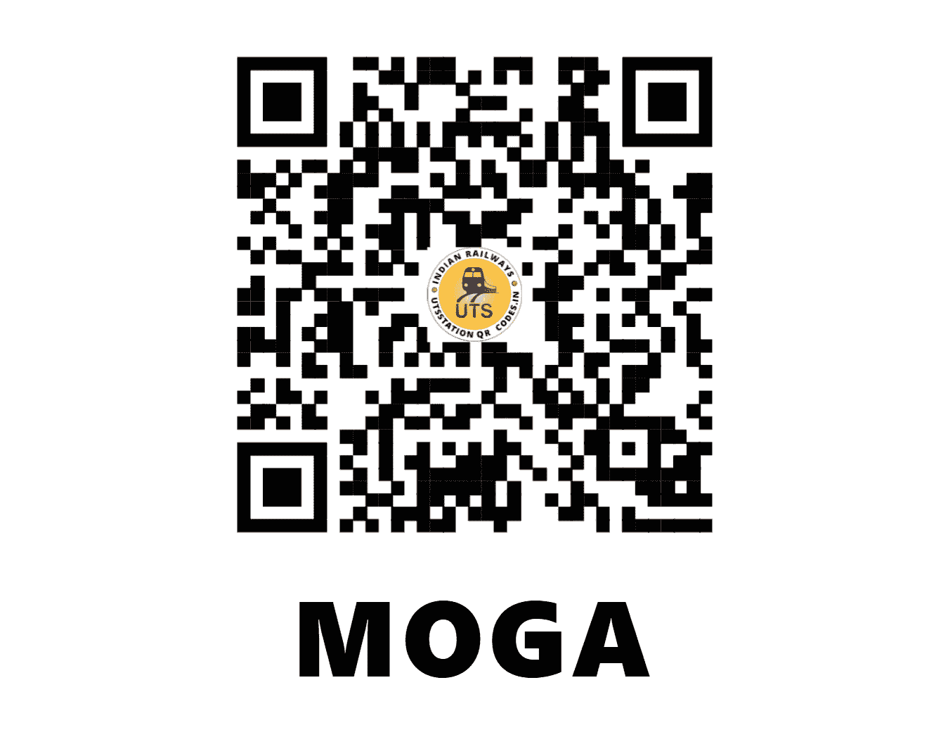 UTS QR Code for MOGA - MOGA (NR - PUNJAB)