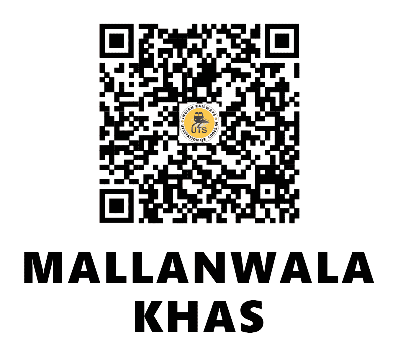 UTS QR Code for MALLANWALA KHAS - MWX (NR - PUNJAB)