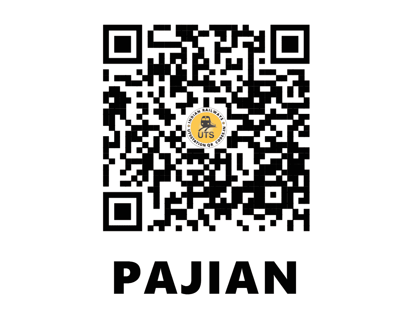 UTS QR Code for PAJIAN - PJA (NR - PUNJAB)