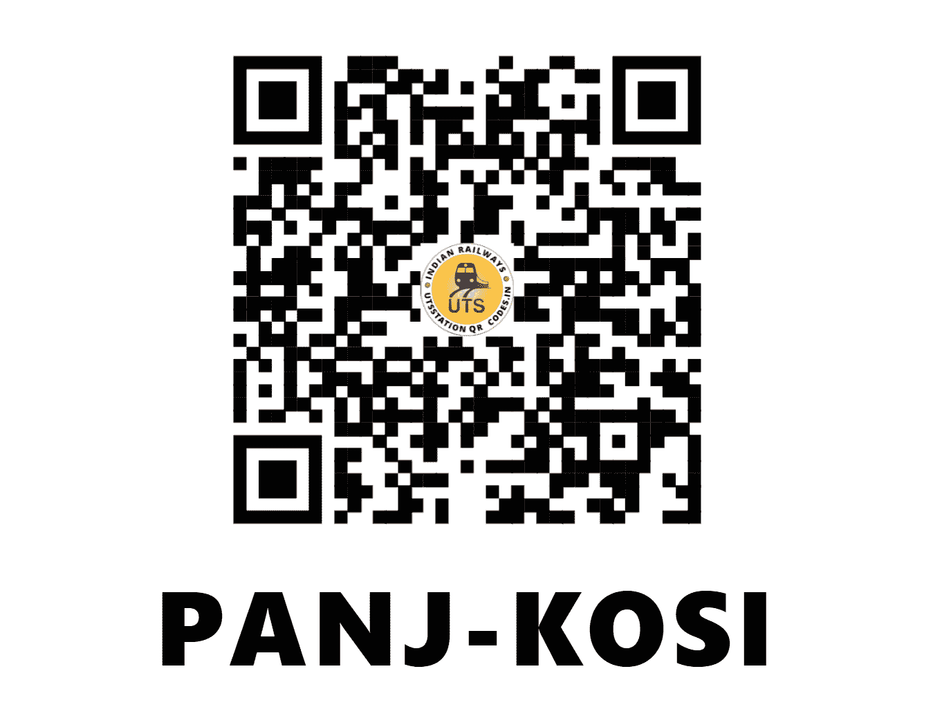 UTS QR Code for PANJ-KOSI - PJK (NR - PUNJAB)