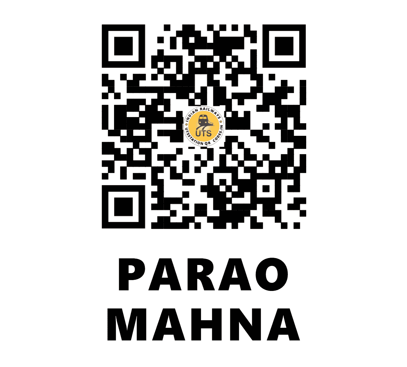 UTS QR Code for PARAO MAHNA - PMH (NR - PUNJAB)