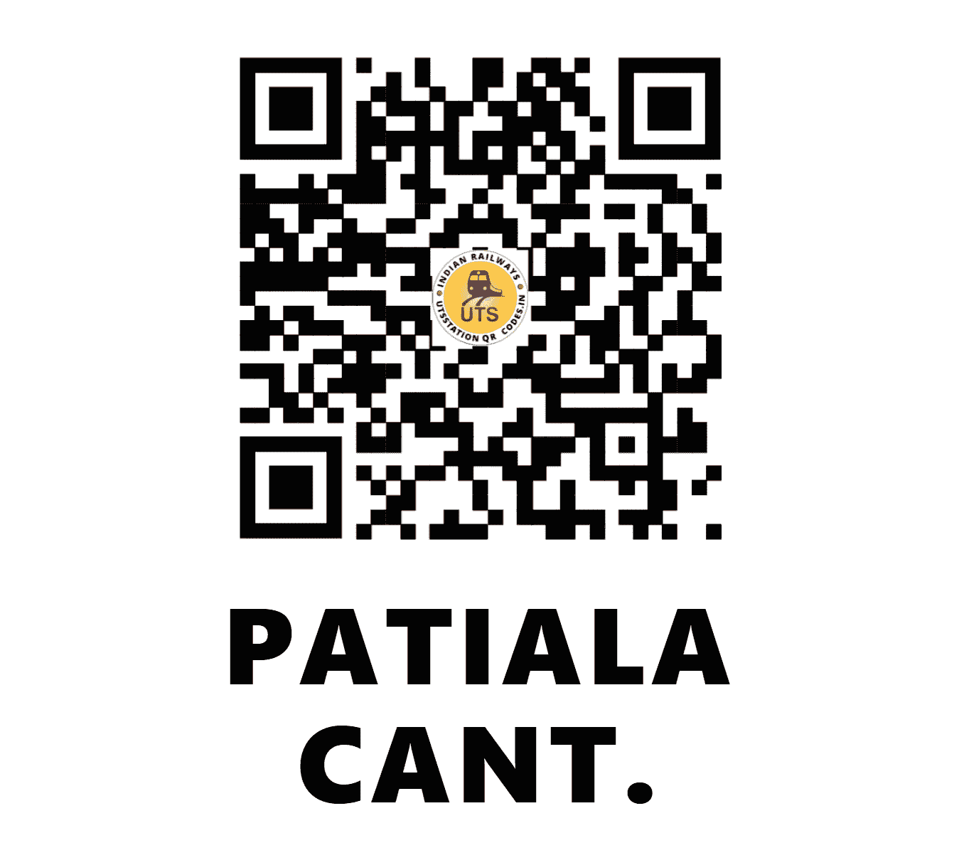 UTS QR Code for PATIALA CANT. - PTE (NR - PUNJAB)